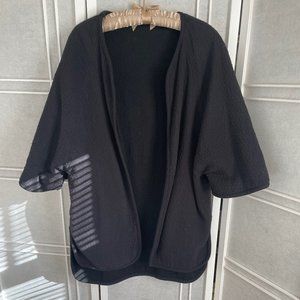 Black Crane Reversible Cardigan/ Kimono